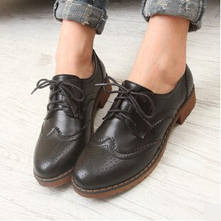 Online discount shop Australia - Brogue Oxford Shoes Women Flats New Fashion Women Shoes
