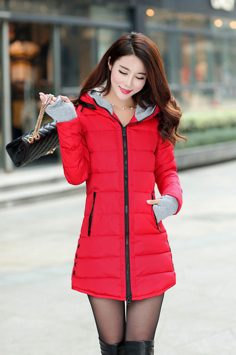 Wadded Jacket Female Women Jacket Down Cotton Coat Slim Parkas Ladies Plus Size Womens Jackets And Coats C2262