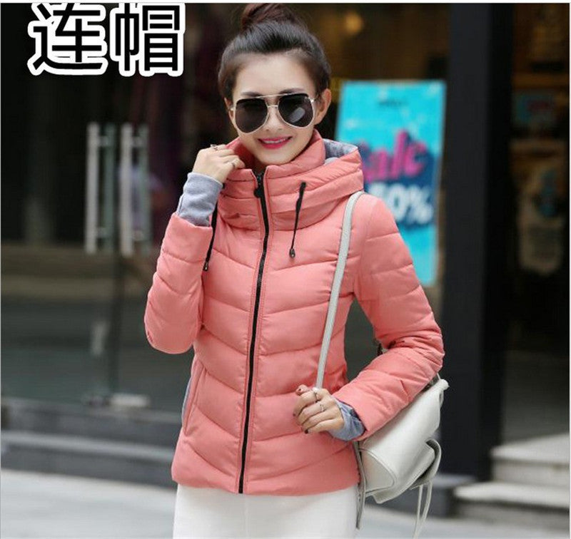 Wadded Jacket Female Women Jacket Down Cotton Coat Slim Parkas Ladies Plus Size Womens Jackets And Coats C2262