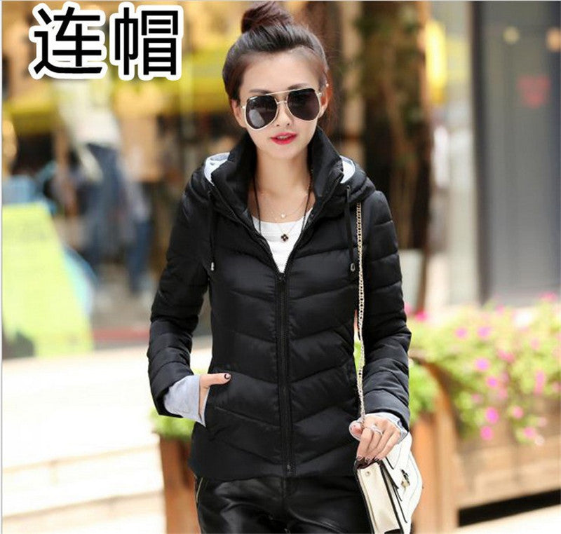 Wadded Jacket Female Women Jacket Down Cotton Coat Slim Parkas Ladies Plus Size Womens Jackets And Coats C2262