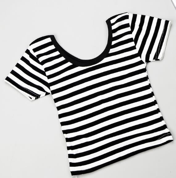 U neck Sexy Crop Top Ladies Short Sleeve T Shirt Tee Short T-shirt Basic Stretch T-shirts-Dollar Bargains Online Shopping Australia