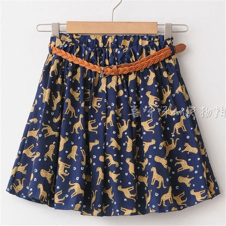 Women Skirt Casual Above Knee Mini Short Chiffon Skirt Interlining