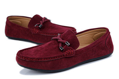 Casual Twisted Men Shoes Comfortable Men Loafers Driving Slip-on Solid Flock Flat Shoes XMR943-Dollar Bargains Online Shopping Australia