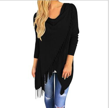 Fashion Autumn Dress Casual Women Long Sleeve Slim Tassel Slash Winter Cotton Clothing Mavodovama