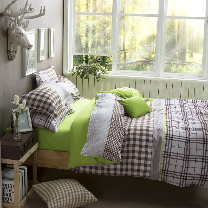 polyester pear apple yellow queen twin full bedding bed sheet set bedclothes duvet cover set bedding set