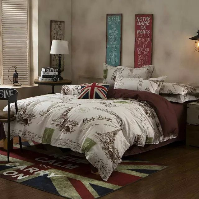 polyester pear apple yellow queen twin full bedding bed sheet set bedclothes duvet cover set bedding set