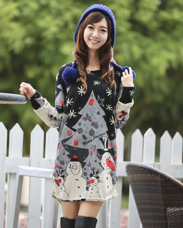 Women Fashion Print Dress Casual Loose Big yards Round Neck Short Dress G0110