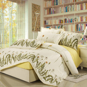 Bedding set 6pcs duvet doona quilt fitted cover ned sheet 100% cotton king queen full twin size bedclothes linens-Dollar Bargains Online Shopping Australia