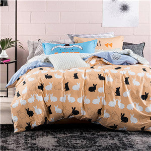 Bedding set 6pcs duvet doona quilt fitted cover ned sheet 100% cotton king queen full twin size bedclothes linens-Dollar Bargains Online Shopping Australia