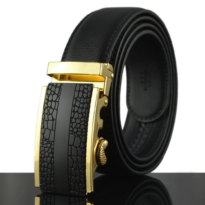 Business Belts For Men Ceinture Luxury Genuine Leather Belt Buckle Wide Belt Fashion Jeans Men Brand Pants Strap 130cm Q170-Dollar Bargains Online Shopping Australia