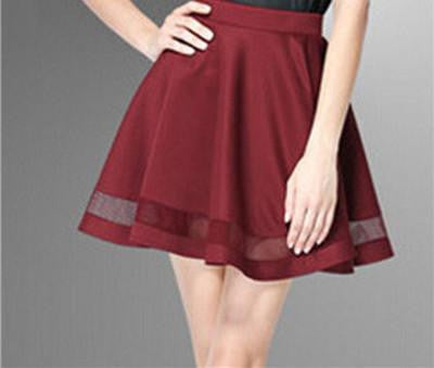 women skirt elastic faldas ladies midi skirt Girls mini Pleated skirts