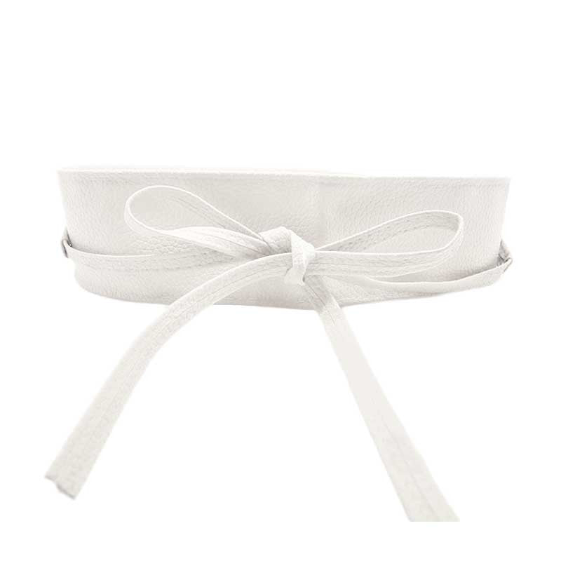 Online discount shop Australia - Fashion Women belt Soft Leather Wide Self Tie Wrap Around Waist Band Dress Belt Y1