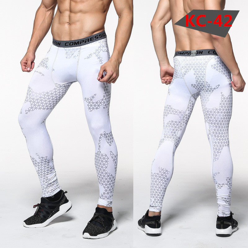 Men Compression Pants Tights Casual Bodybuilding Mans Trousers Brand Camouflage Army Green Skinny Leggings-Dollar Bargains Online Shopping Australia