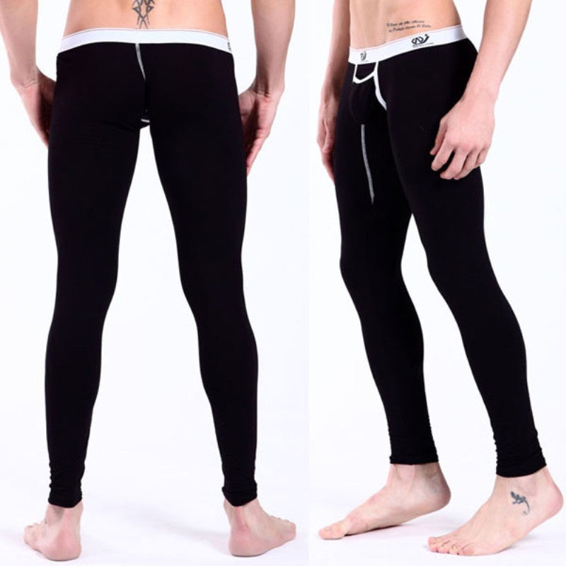 Online discount shop Australia - Men's Long Johns Thermal Pants Low Rise Modal Leggings Underwear S M L