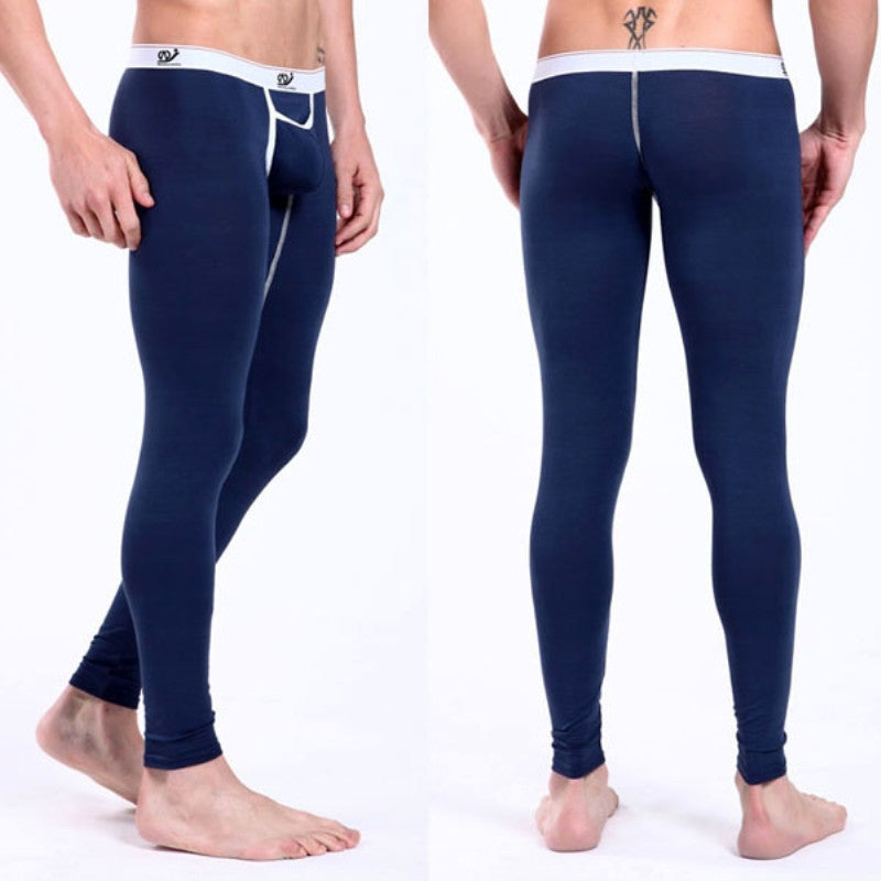 Online discount shop Australia - Men's Long Johns Thermal Pants Low Rise Modal Leggings Underwear S M L