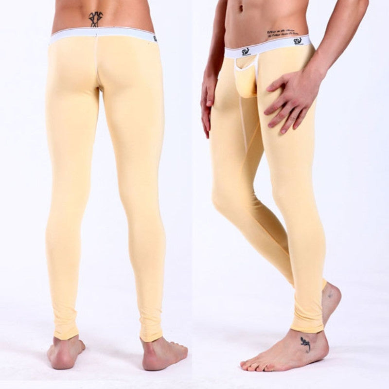 Online discount shop Australia - Men's Long Johns Thermal Pants Low Rise Modal Leggings Underwear S M L