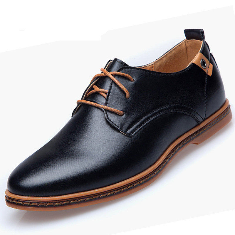 Big Size 48 Mens Shoes Leather Casual Black Flats Dress Shoes Men Autumn Oxfords Shoes For Mens Loafers Zapatos Hombre-Dollar Bargains Online Shopping Australia