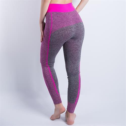 Women Cropped Leggings High Waist Elastic Wicking Force Exercise Female Elastic Stretchy Leggings Slim Trousers 34 C