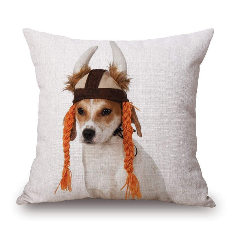 Online discount shop Australia - Animal French Bulldog Cushion Cover Pug Dog Pillowcase Woven Cushion Cover Cotton Linen Car Pillow Covers Decorative