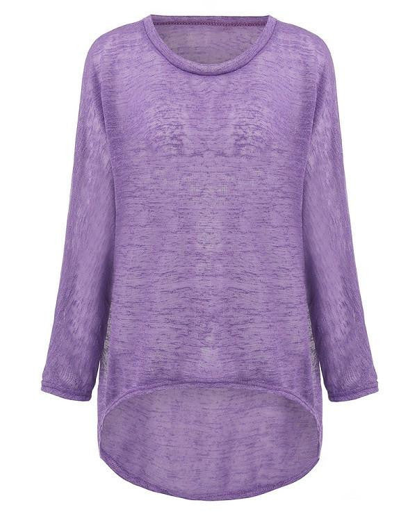 T-shirt Women O neck Long Batwing Sleeve Loose Tee Shirts Female Casual Solid Plus Size S-3XL Top