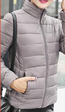 ultra light down jacket women large size Slim jacket Solid Female Parka and Jackets