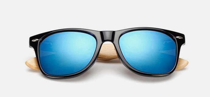 Retro Bamboo Wood Sunglasses Men Women Brand Sport Goggles Gold Mirror Sun Glasses Shades lunette oculo