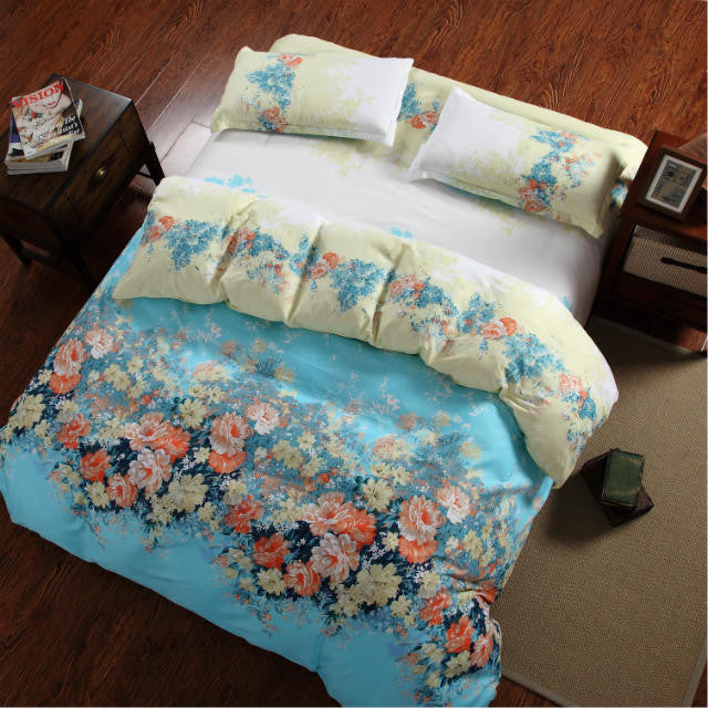 Reactive Printing BEDDING 4pcs Bedding Set duvet cover set queen king size QUILT COVER SET-Dollar Bargains Online Shopping Australia