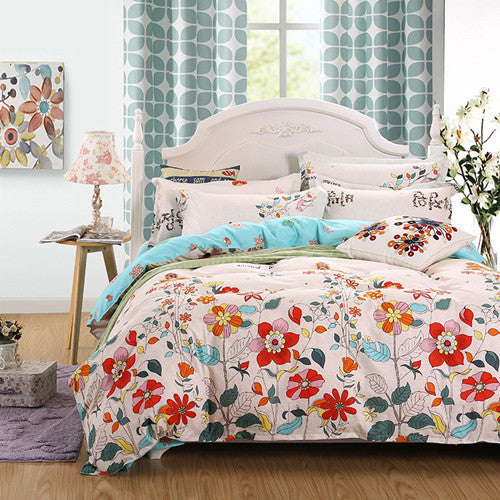 Reactive Printing BEDDING 4pcs Bedding Set duvet cover set queen king size QUILT COVER SET-Dollar Bargains Online Shopping Australia
