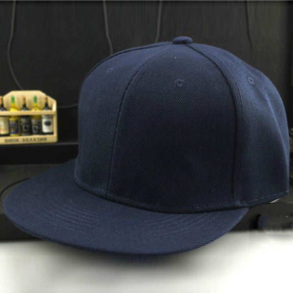 Online discount shop Australia - Adjustable Men Women Baseball Cap Solid Hip-Hop Snapback Flat Hat Visor