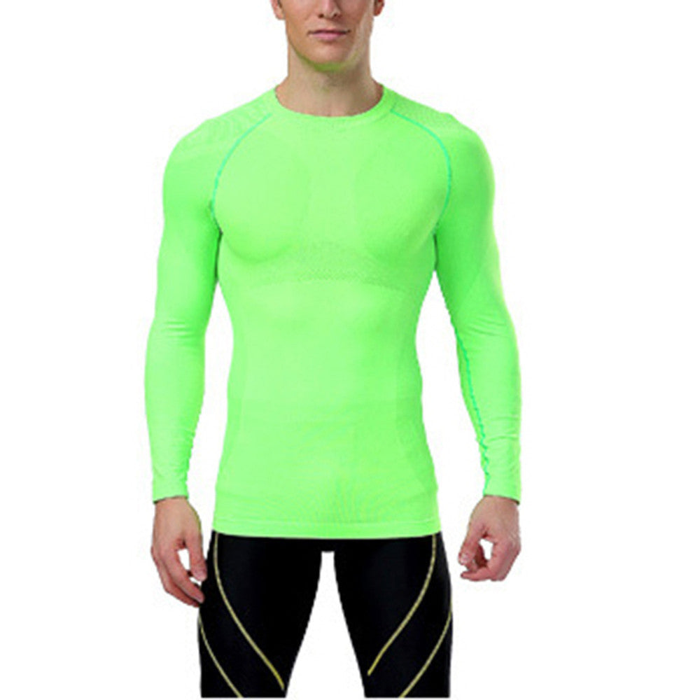 Online discount shop Australia - Men Compression Long Sleeve Tight Shirts Bodybuiding Base Layer Top M-XXL