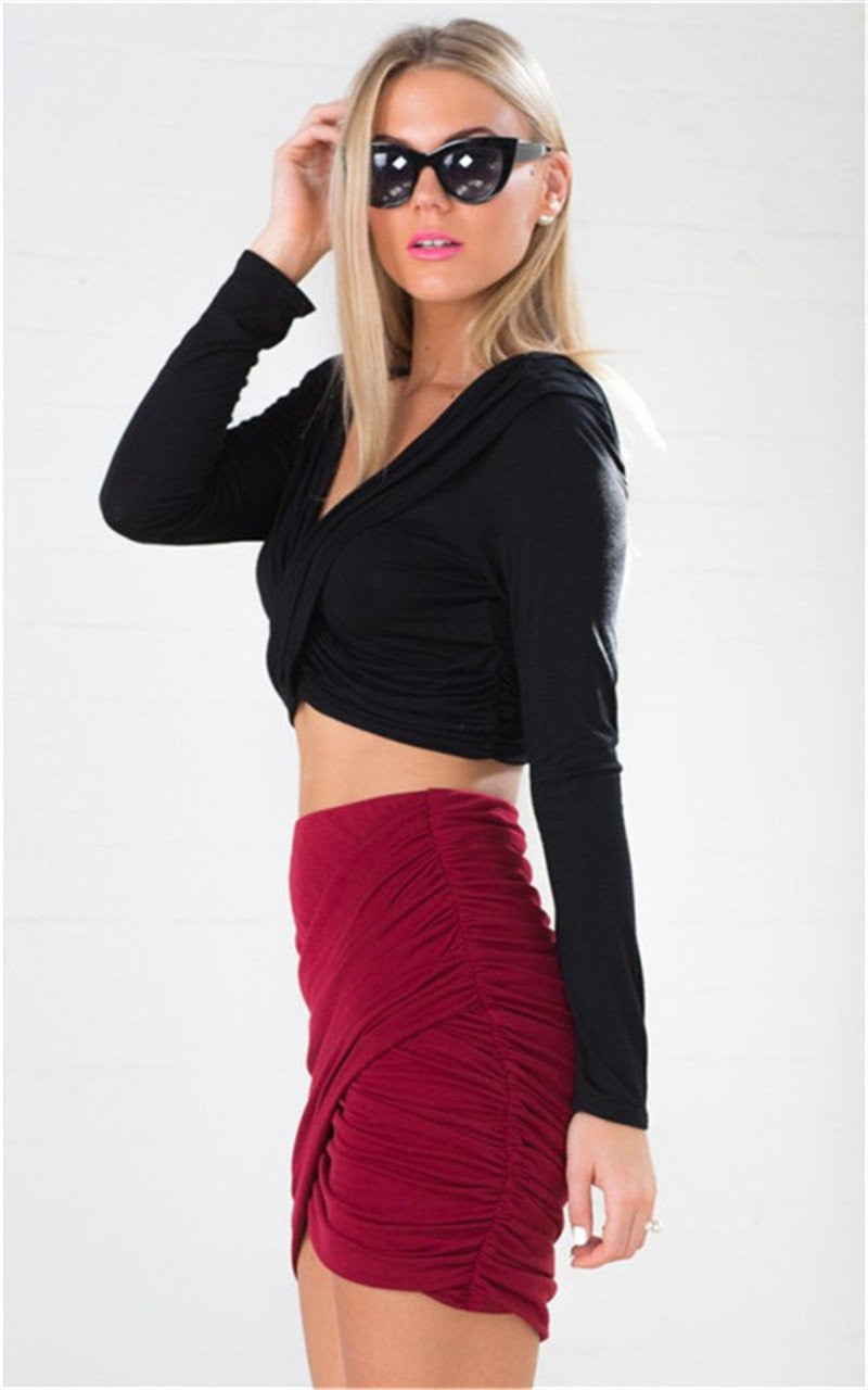 Vintage Women Skirts Pencil Skirt Women Saia Faldas Mujer Clubwear Bandage Skirts Mini High Waist Skirts Female