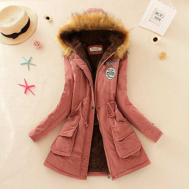 Parkas Female Women Coat Thickening Cotton Jacket Womens Outwear Parkas for Women