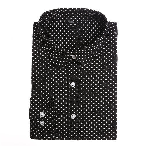Polka Dot Blouse Long Sleeve Shirt Women Blouses Cotton Women Shirts Red Blue Dot Top Women Tops