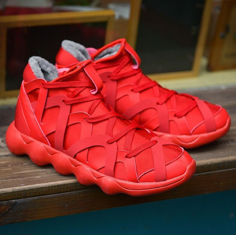 Plush Warm Unisex Sport Casual Shoes Mix Fashion Men Women Breathable Flats Shoes Student Couples Casual Shoes