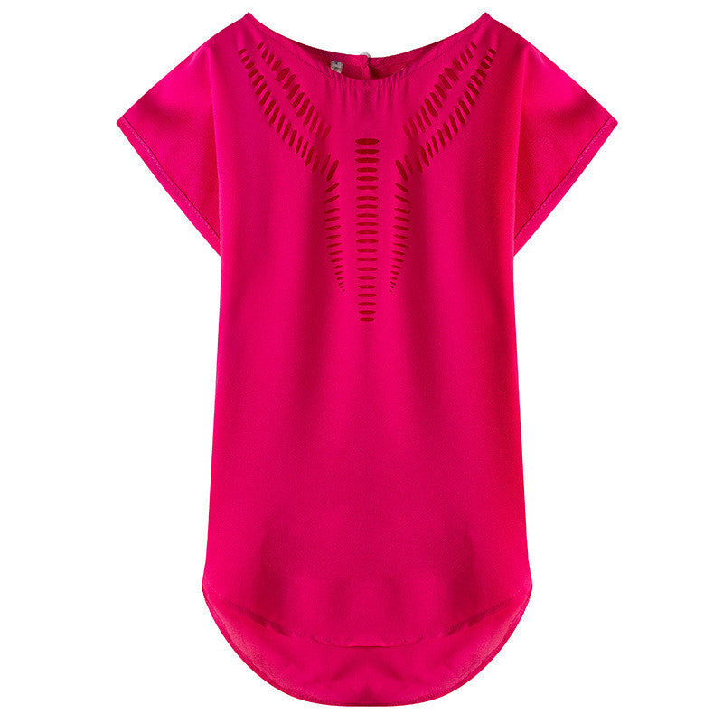 Online discount shop Australia - Fashion Design Vintage Hollow Out Chiffon Blouse Shirt Women Tops Sweet Cute Plus Size Women Clothing