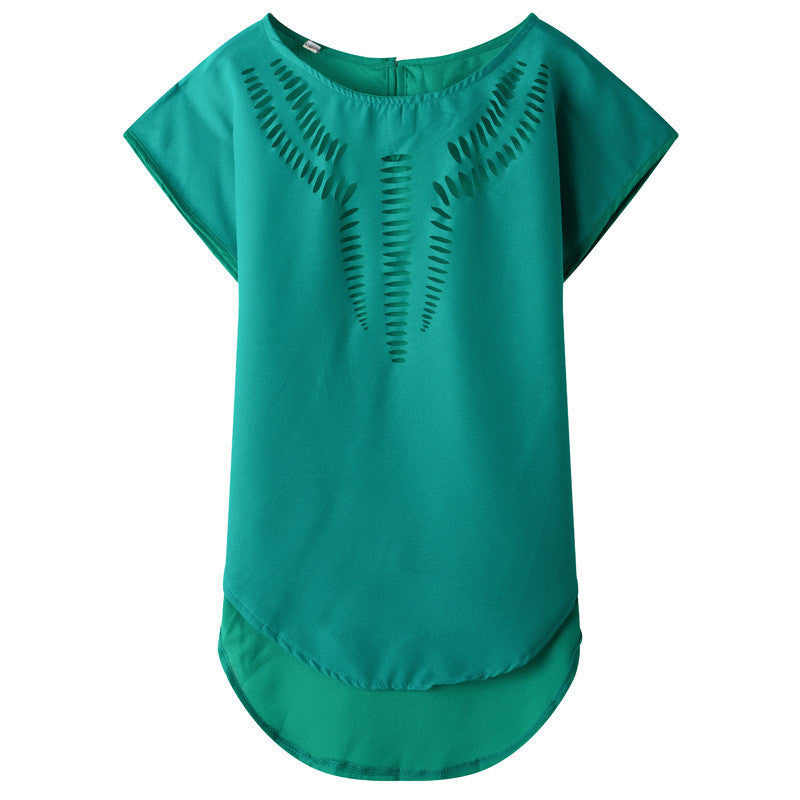 Online discount shop Australia - Fashion Design Vintage Hollow Out Chiffon Blouse Shirt Women Tops Sweet Cute Plus Size Women Clothing