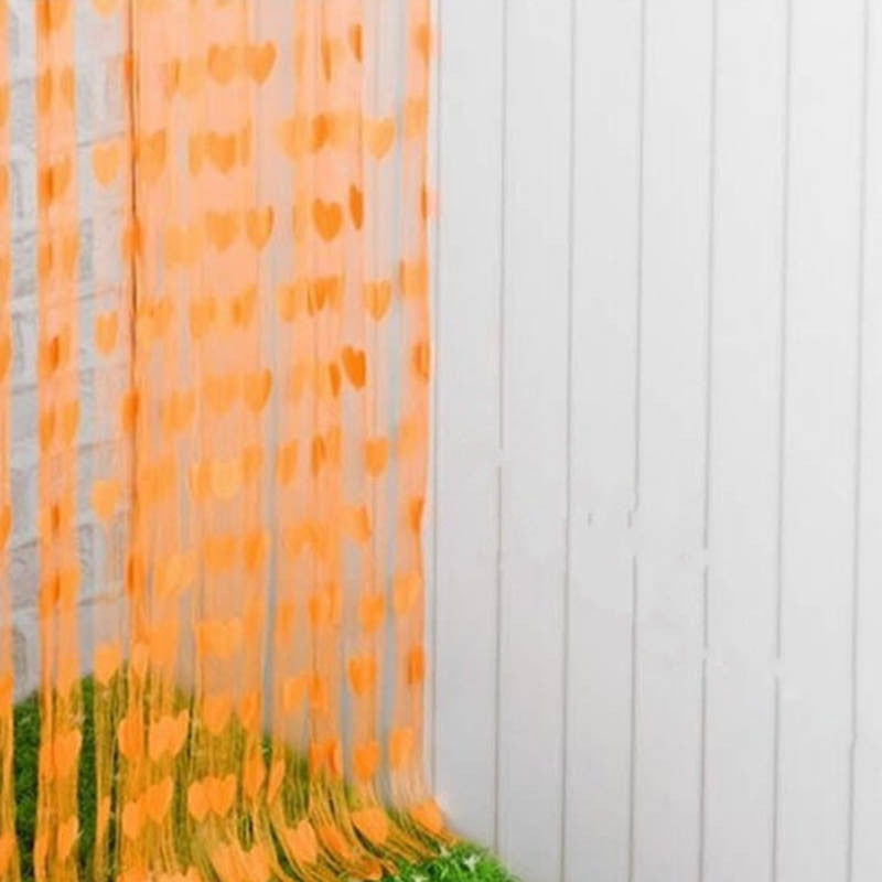 Heart String Curtain Window Door Balcony Home Decoration Children Decorative Curtain for Living Room Bedroom Kitchen