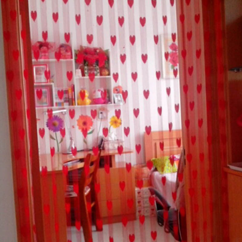 Heart String Curtain Window Door Balcony Home Decoration Children Decorative Curtain for Living Room Bedroom Kitchen