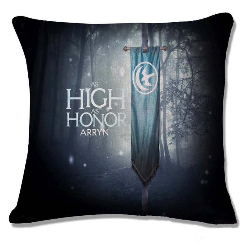 Pillowcase Cushion Game of Thrones Style Home Decorative Cotton Linen Cushion Cover Flag Chair Seat Sofa Throw Pillows