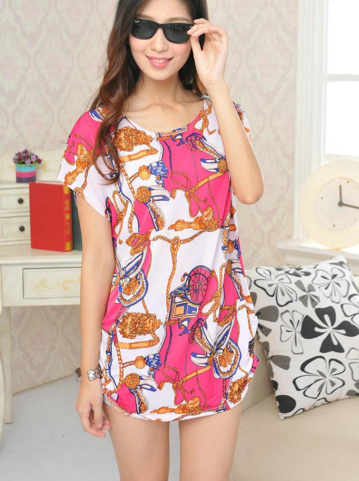 T Shirt Dress Plus Size Women Printing mini dress short sleeve Loose Casual TEES Tops fashion elegant dresses 4xL 5XL