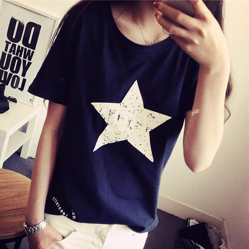 star print women blouses fashion social blouse shirts