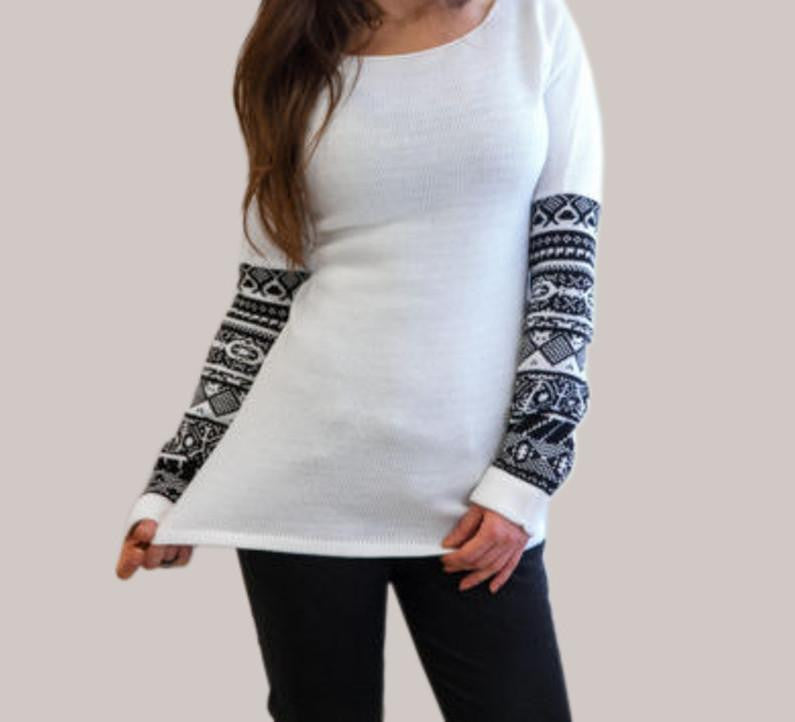 Women Fashion O Neck Printed Long Sleeve Loose Casual Tops Pullover Plus Size S-5XL