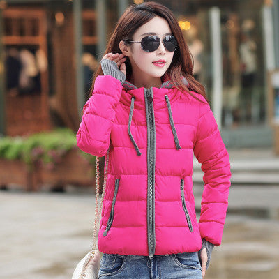 Online discount shop Australia - jacket women fashion slim short cotton-padded Hooded jacket parka female wadded jacket outerwear coat women