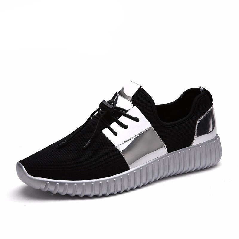 autumn Fashion Men&Women Casual Shoes Gold black Lace Breathable Mesh Couple Trainers shoes tenis feminino 256-Dollar Bargains Online Shopping Australia