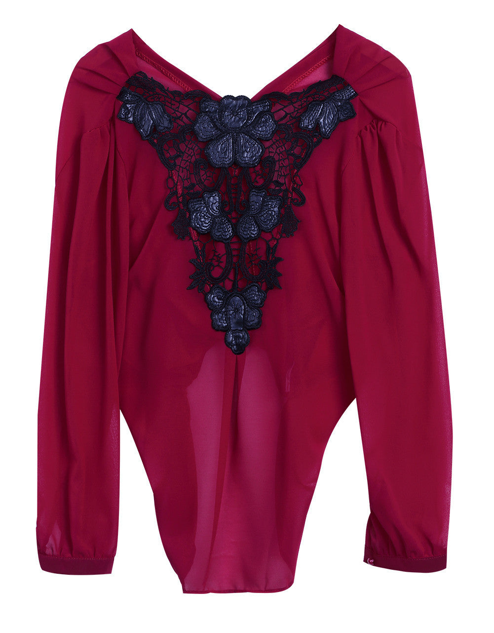 Fashion Fashion Women V-neck Tops Tee Long Sleeve Shirt Casual Blouse Loose shirt