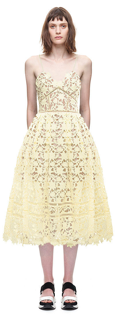 Online discount shop Australia - Handmade White/Red Sexy Deep V-neck Flower Lace Dress Runway Elegant Dresses Hollow Out Long Dress Shoulder-Straps