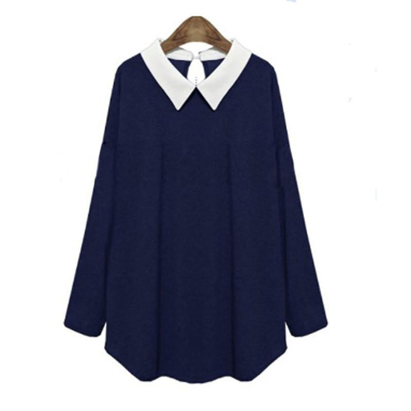 women blouses and shirts plus size loose long sleeve casual loose big size womens tops fashion