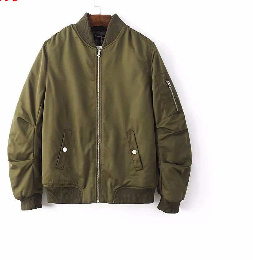 Online discount shop Australia - Mens Solid Flight Wine Red Bomber Jacket Men's Rib Sleeve Zipper Short Air Force Baseball Coats Clothing