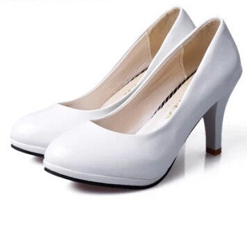 Pumps shallow mouth shoes style thick heel elegant women's sandals shoes fashion shoes