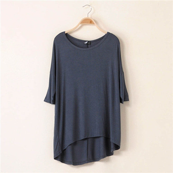 Online discount shop Australia - Cotton Casual Women Oversized Batwing Short Sleeve T-shirts Loose Tops Tee 16 Colors